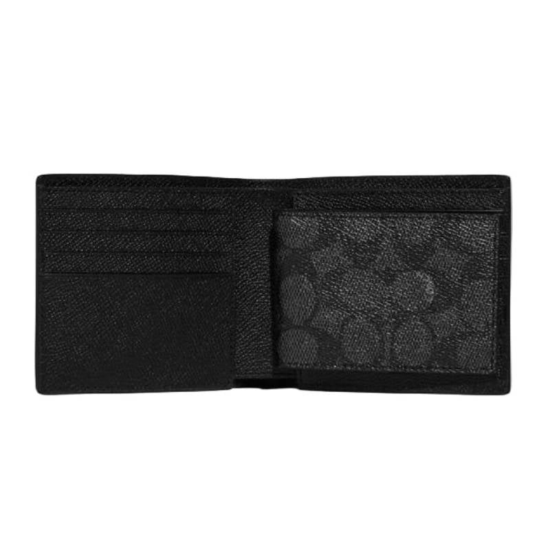 Coach 3-in-1 Wallet with Card Slots - Black