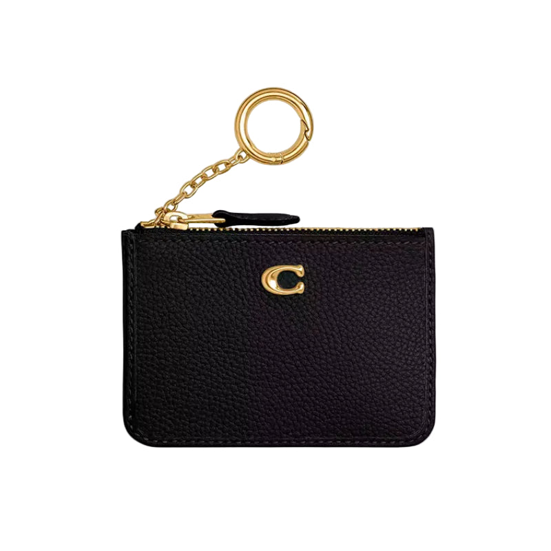 Coach Mini ID Card Holder - Black