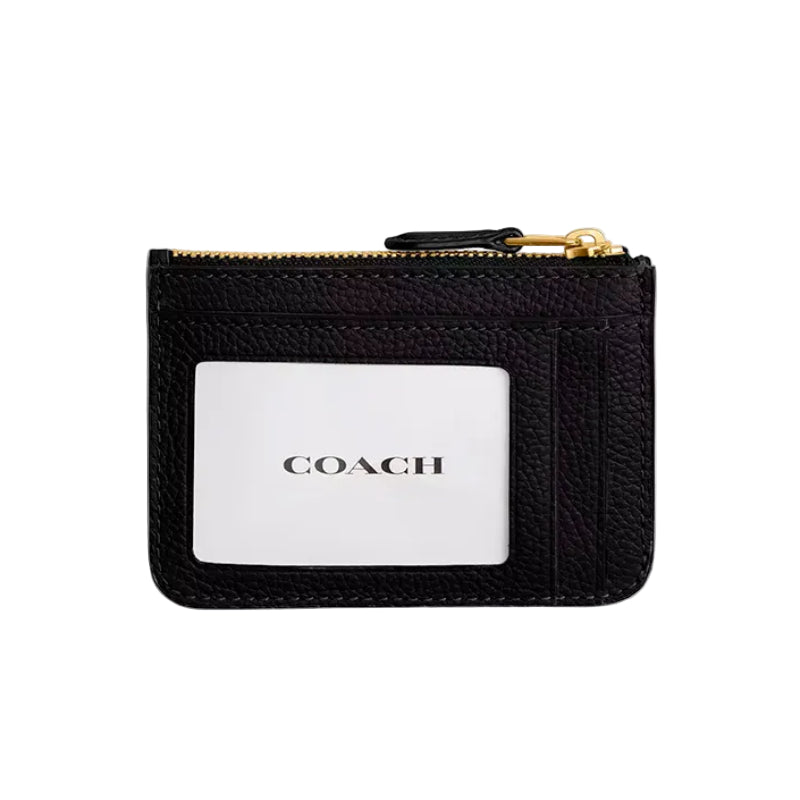 Coach Mini ID Card Holder - Black