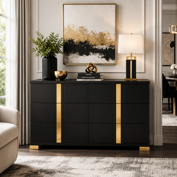 Lille 59" Dresser by Furniture of America - Black