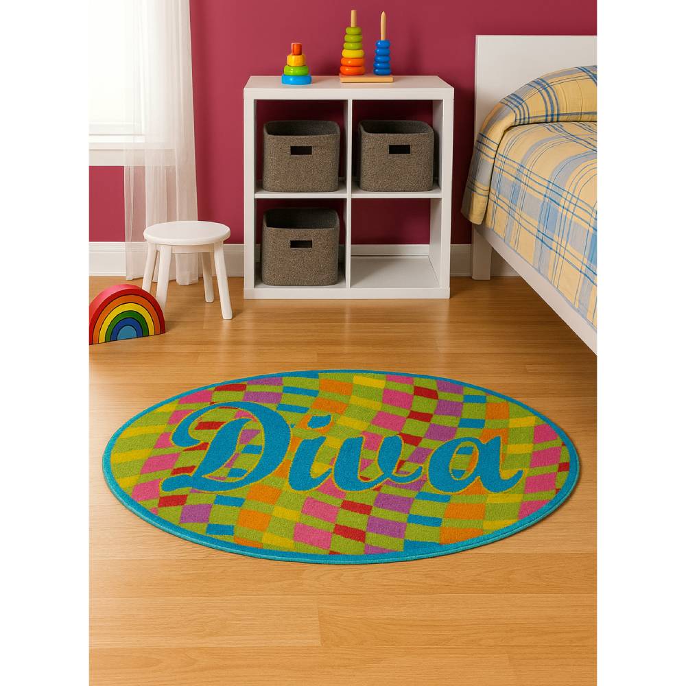 L.A Rugs 2'7" X 4'3" Fun Time Diva Oval Area Rug