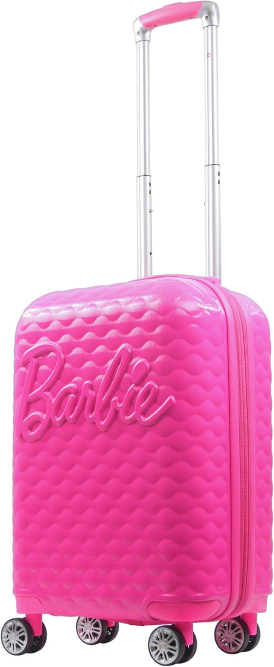 Ful Matel Barbie 22.5" 3D Quilted Carry-On Luggage - Pink