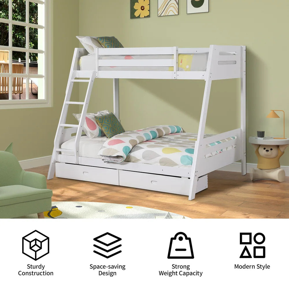 Emil 65" Twin/Full Bunk Bed by Furniture of America