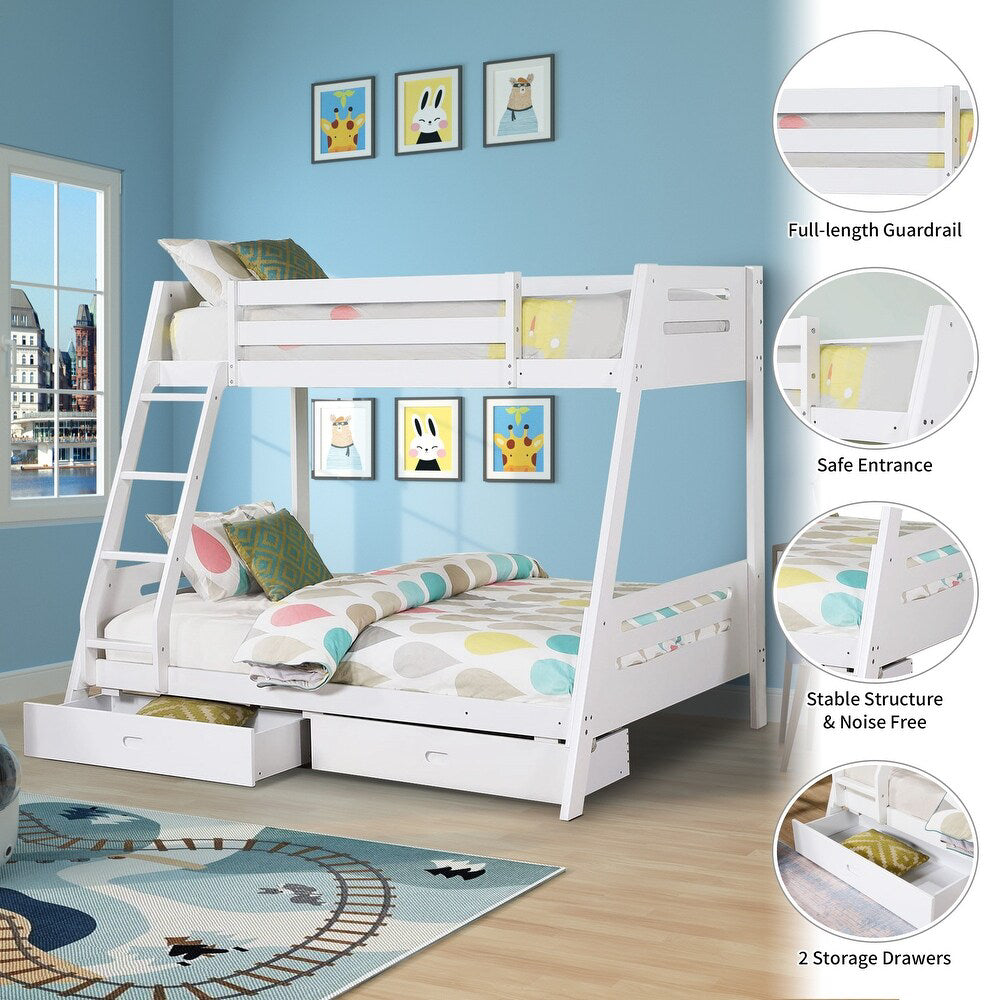 Emil 65" Twin/Full Bunk Bed by Furniture of America