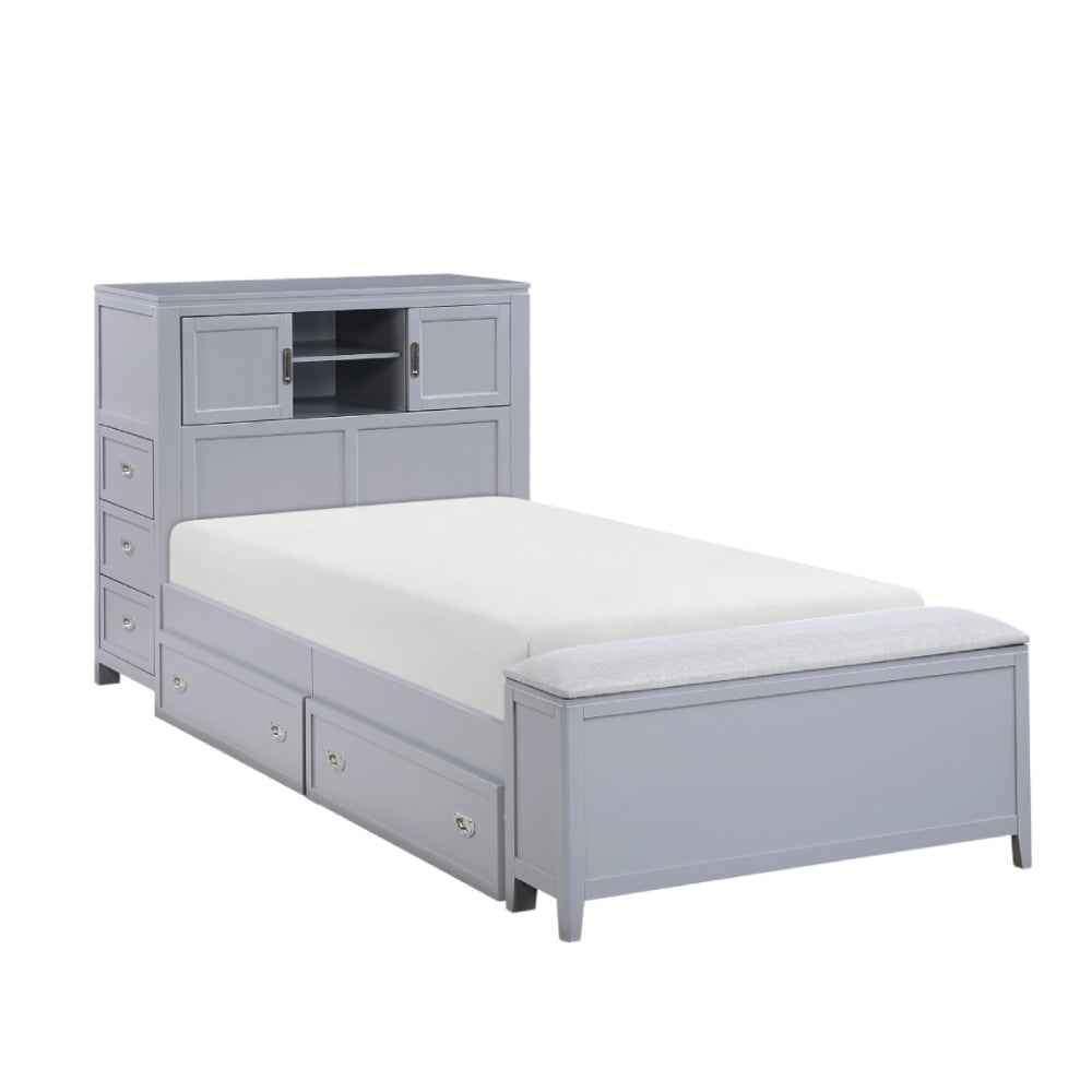 Youth Explorer Twin Bookcase Bedroom Set (4-Piece) by Homelegance