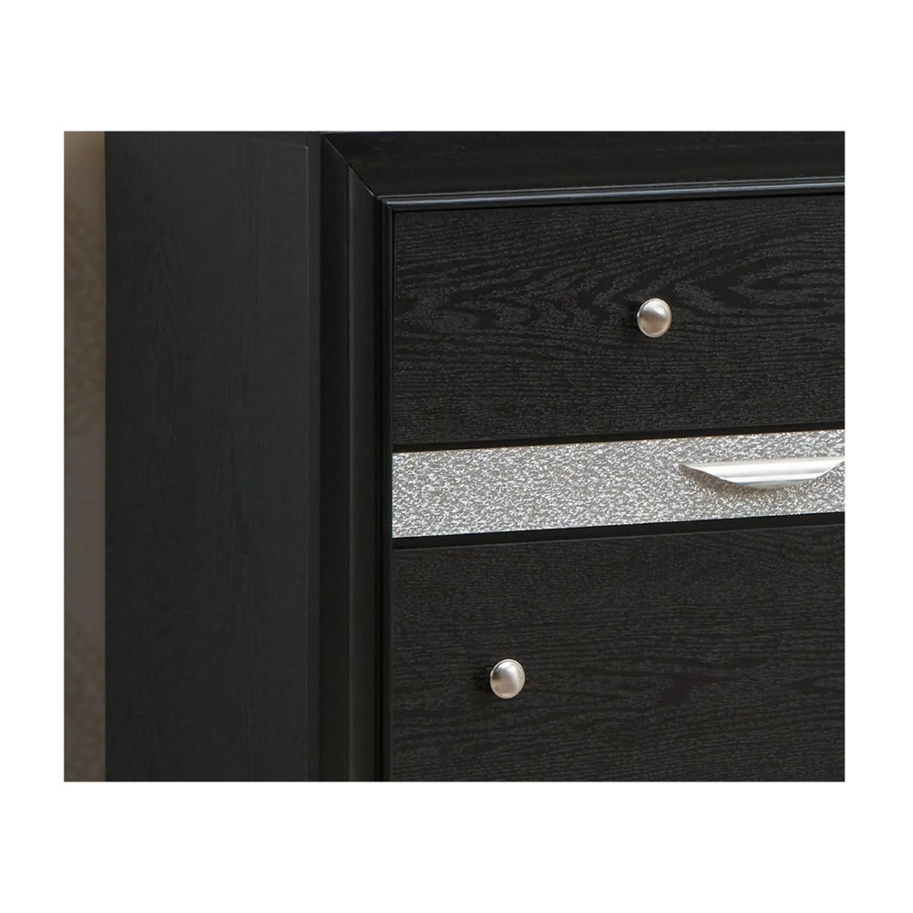 Oscar 38.8" Dresser with 9 Drawers by Best Home - Black