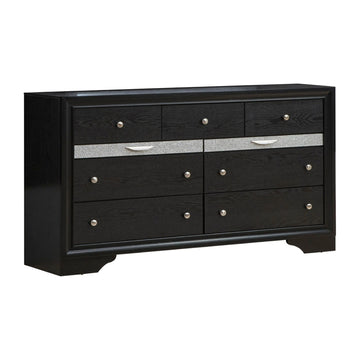 Oscar 38.8" Dresser with 9 Drawers by Best Home - Black