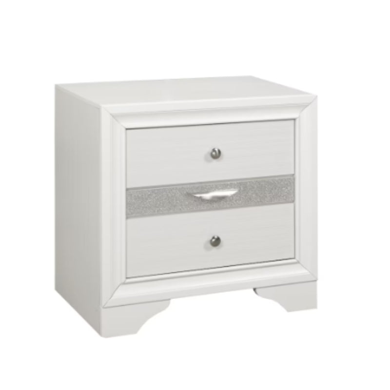 Alfred 28" Nightstand with 2-Drawers by Best Home - White