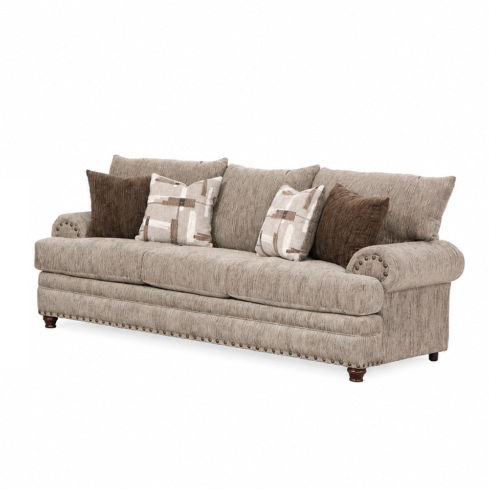 Florence 40" Sofa and Loveseat by Arely Furniture - Brown