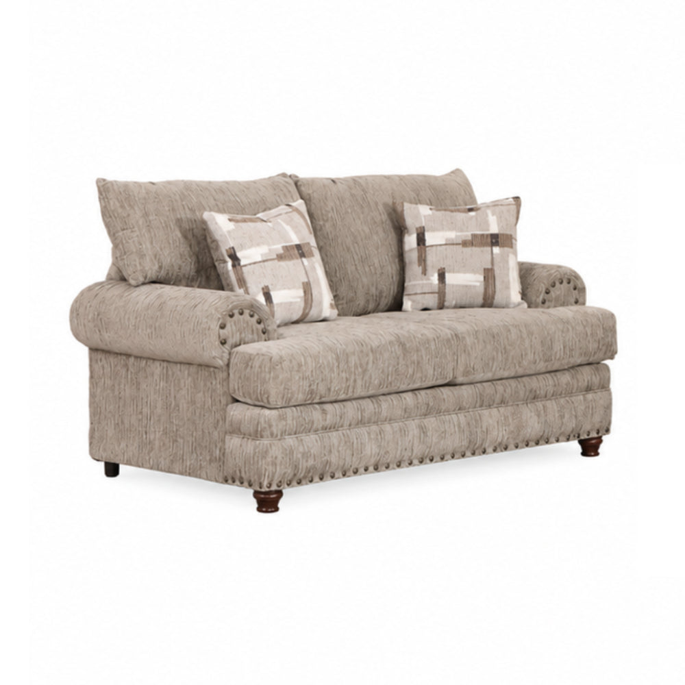 Florence 40" Sofa and Loveseat by Arely Furniture - Brown