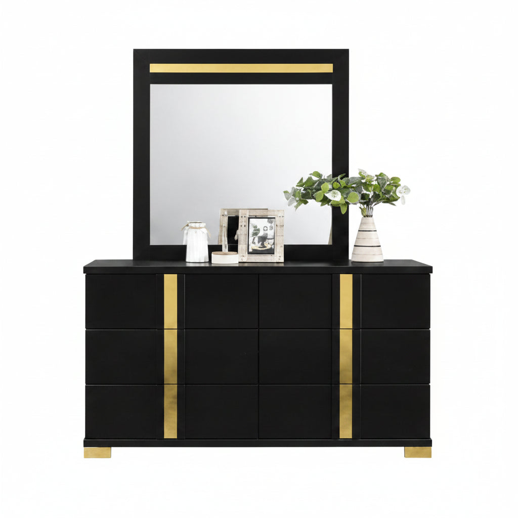 Lille 59" Dresser by Furniture of America - Black