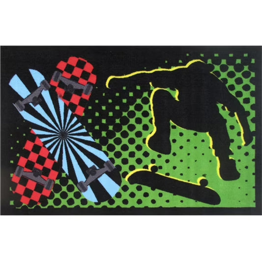 L.A Rugs Fun Time Board Flip Rectangular Area Rug