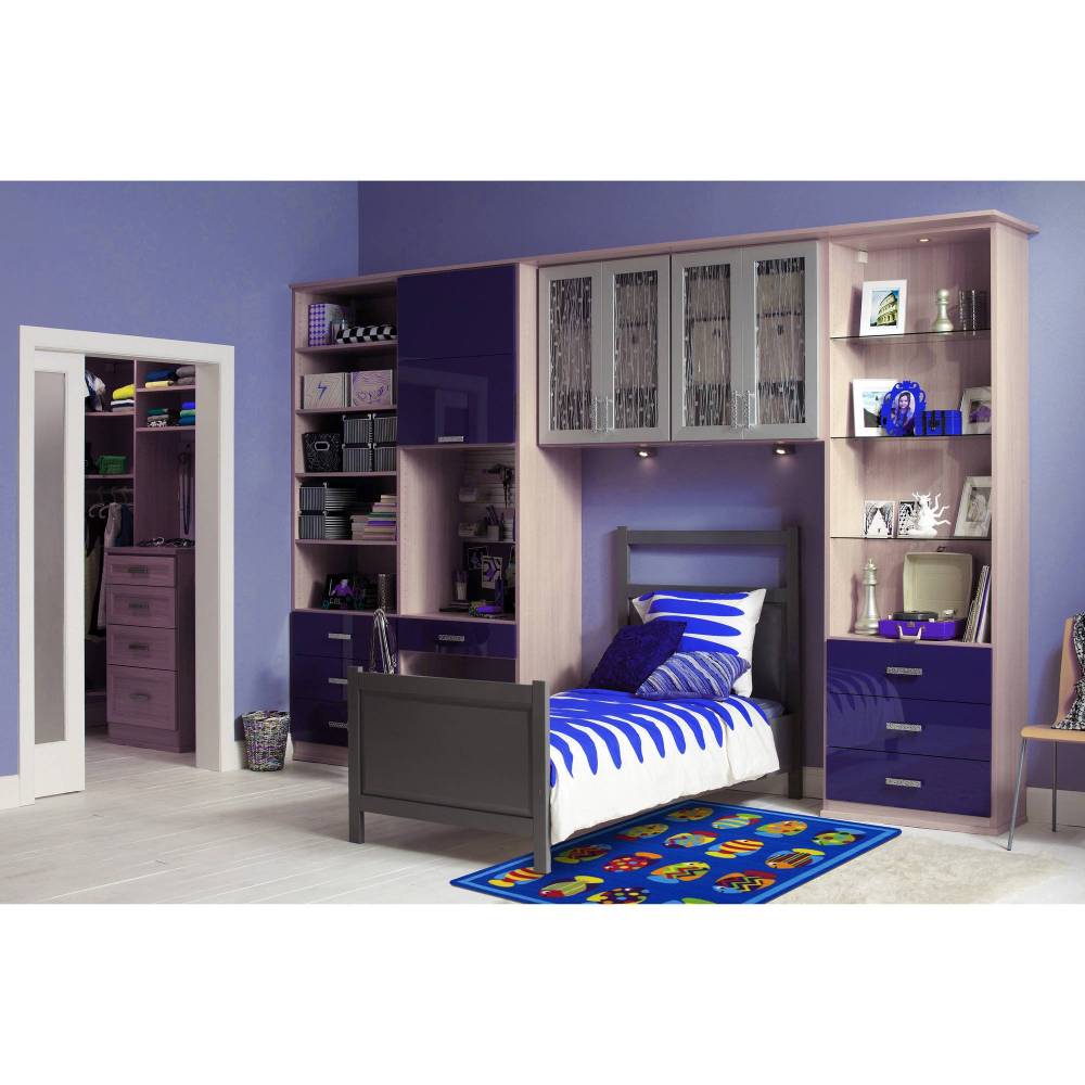 L.A Rugs 3'3" x 4'10" Fun Time Fish Tank Rectangular Area Rug - Blue