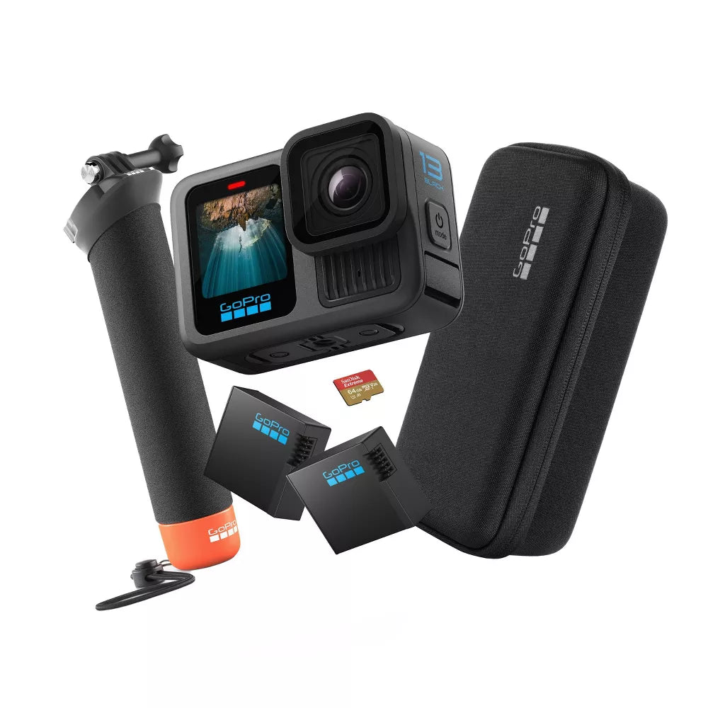 Bundle: GoPro HERO13 Creator Edition Camera with Accessories + GoPro HERO13 Camera Bundle + Lexar Professional SILVER PLUS 128GB SDXC UHS-I Card