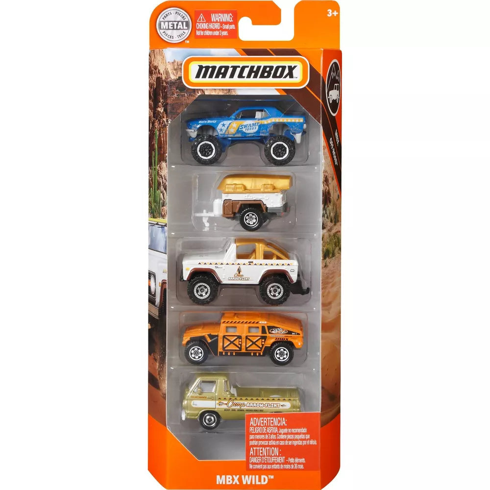 Matchbox 5 Car Pack (Styles may vary)