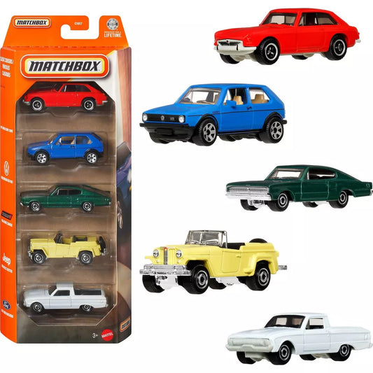 Matchbox 5 Car Pack (Styles may vary)