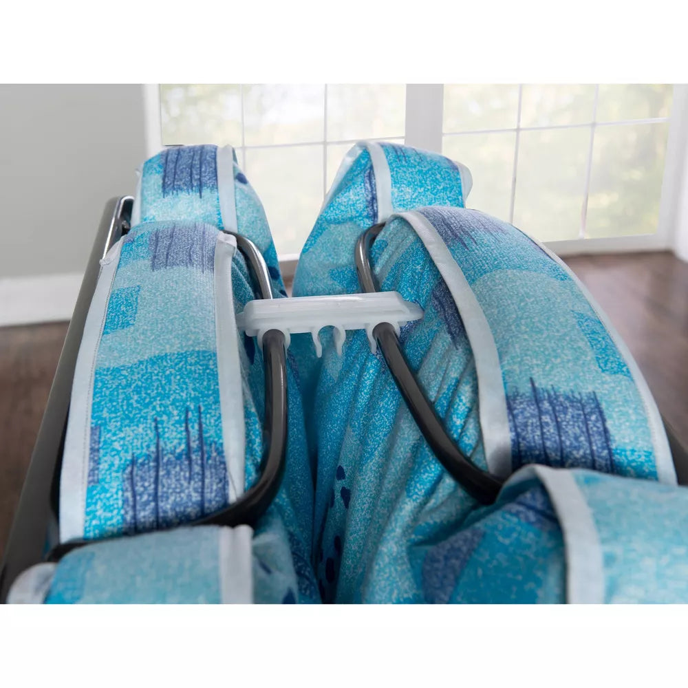 4" Twin Mattress Metal Frame Roma Rollaway Folding Guest Bed by Linon