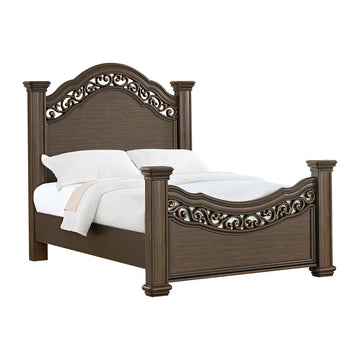 Florence Mahogany Queen 4 Piece Set