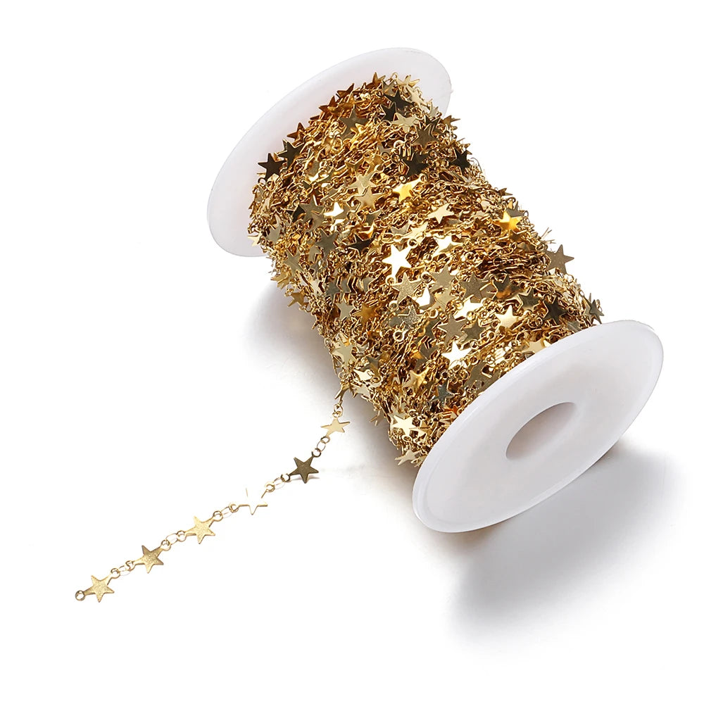 1Meter Gold Stainless Steel Chain Multi Styles for DIY Jewelry