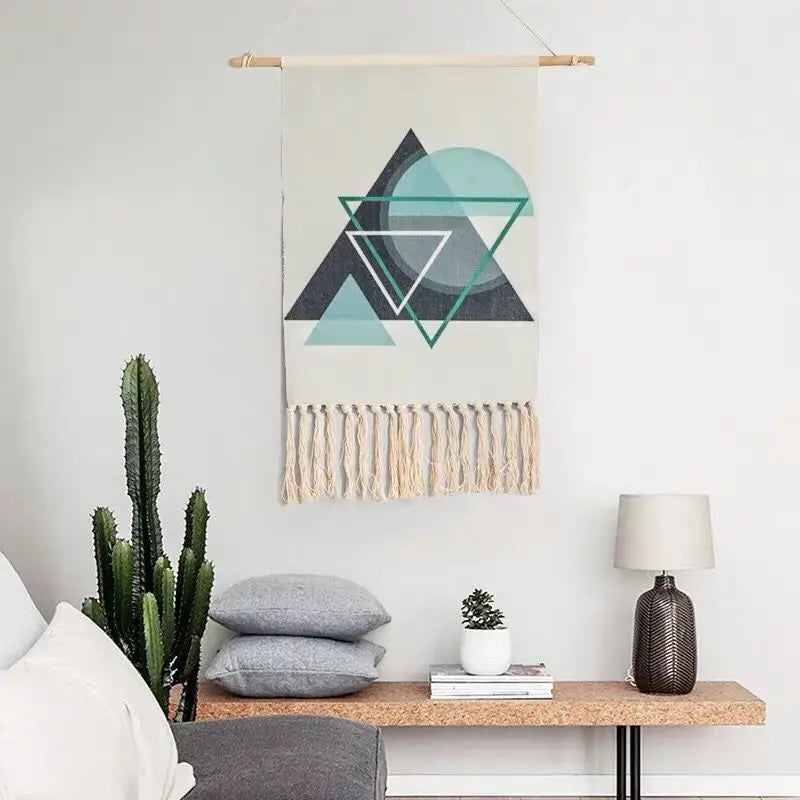 Macrame Wall Hanging Tapestry Nordic Cotton Tassel Boho Decor
