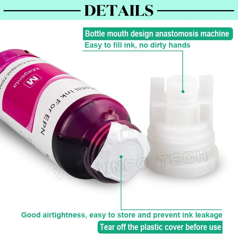 T544 Dye Ink Refill Kit 70ml for Epson EcoTank Printers L3150 L3110 L3100 L3210 L3250 L1110 5190