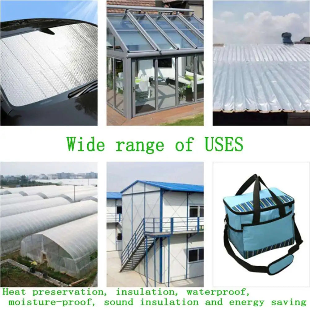 Double Aluminum Foil Film Reflective Film Insulation Cover Energy Saving Sunscreen Waterproof Noise Beehive Roof Floor Heating