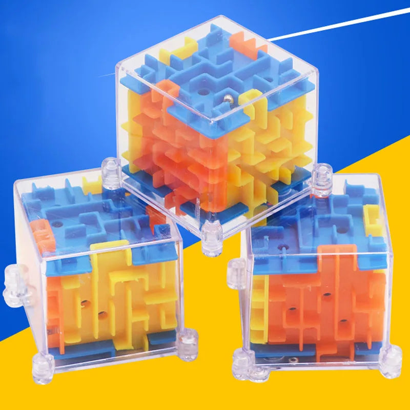 Mini 3D Maze Magic Cube Puzzle Toy for Children Stress Relief