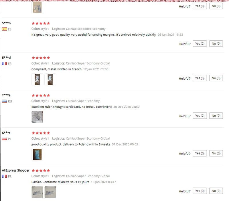 Precision Seam Measuring Gauge Quilting Ruler Template for Sewing and DIY Patchwork Craft Accessories 1 or 2 Pieces