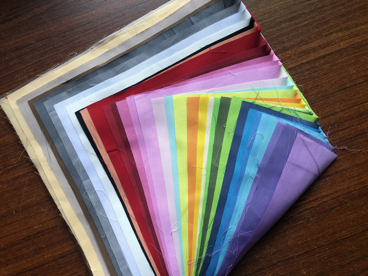 Teramila 8/32/50PCS Classic Solid Cotton Fat Quarter Fabric