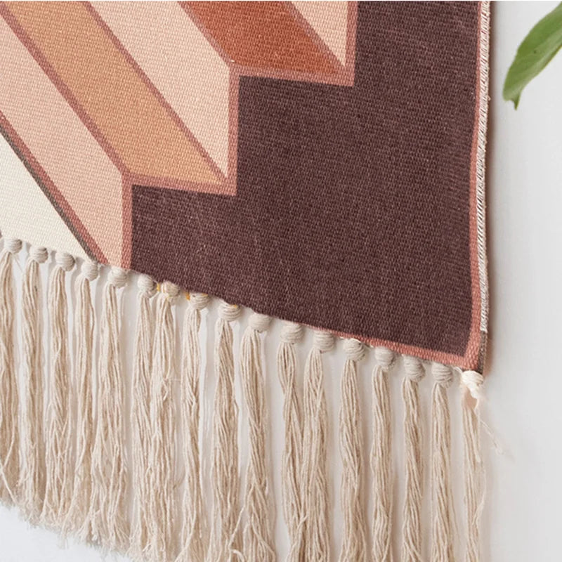 Macrame Wall Hanging Tapestry Nordic Cotton Tassel Boho Decor