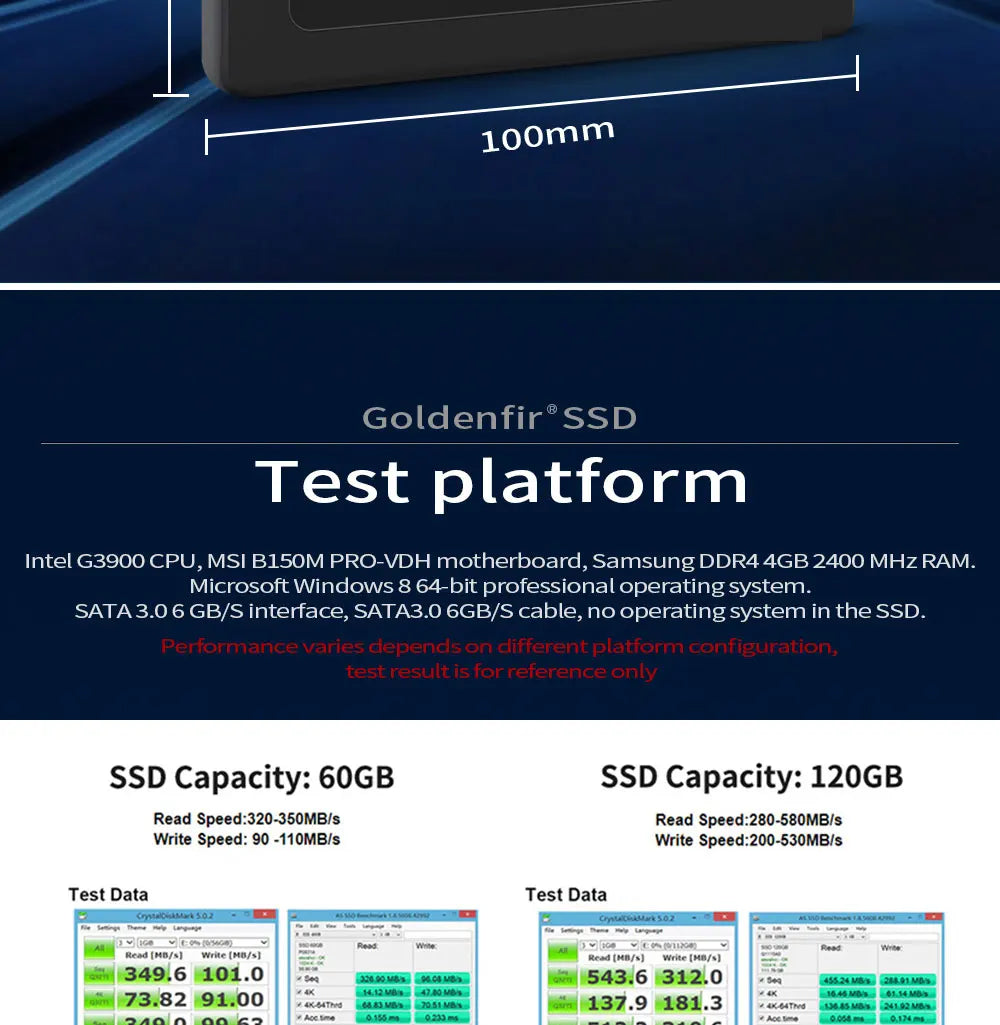 Goldenfir SSD 120GB 128GB SATAIII SSD 240GB 256GB HD 1TB 2TB 512GB 500GB 480GB Solid State Hard Disk 2.5 for Laptop