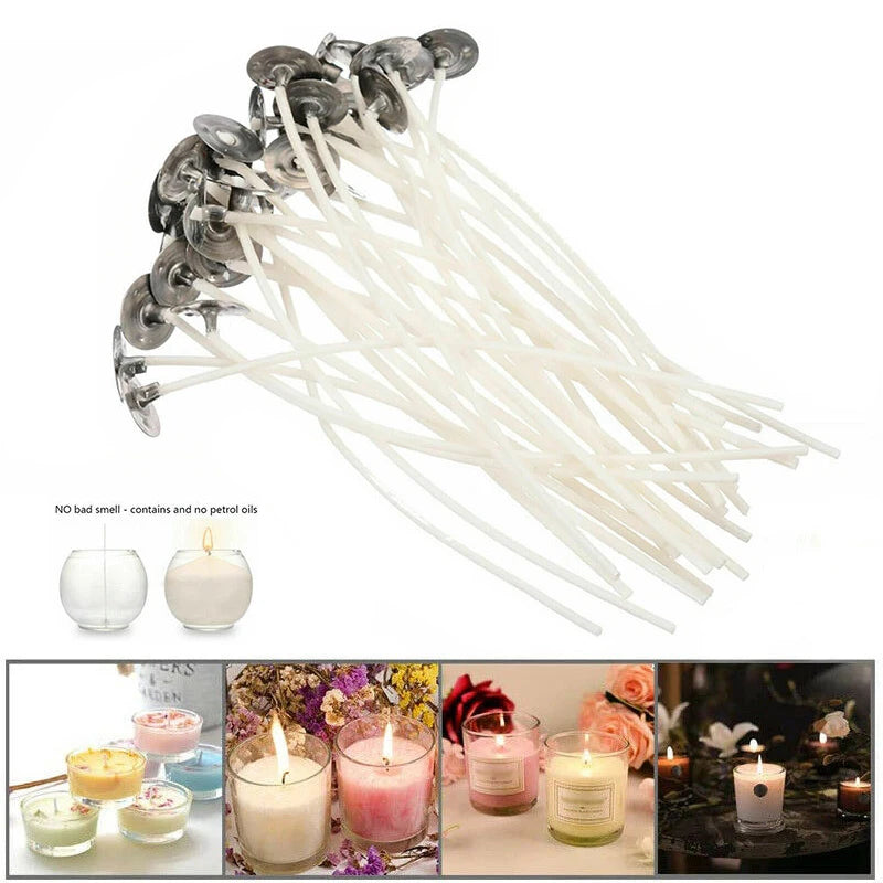 20PCS Pre-waxed Cotton Candle Wicks for DIY Making 9/12/15/17/20cm