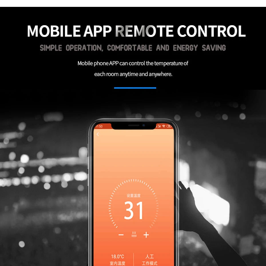 Smart WiFi Thermostat for Electric Heating and Gas Boiler with Alexa and Google Home Integration