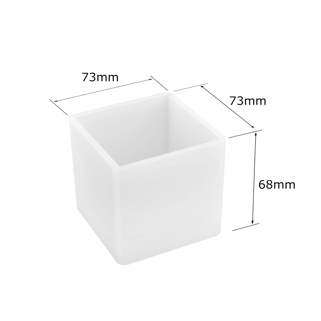 Cuboid Cube Resin Mold Silicone DIY Jewelry Tray Casting Accessories