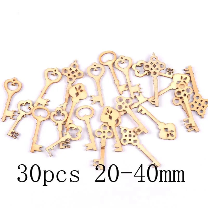 Mixed Leaf Animal Butterfly Chips Wooden Cutouts Craft Embellishments mt2520