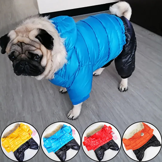Winter Dog Clothes For Small Dogs Waterproof Soft Fur Hoodies Puppy Jacket Thicken Warm Puppy Pet Chihuahua Yorkie Pets Clothing