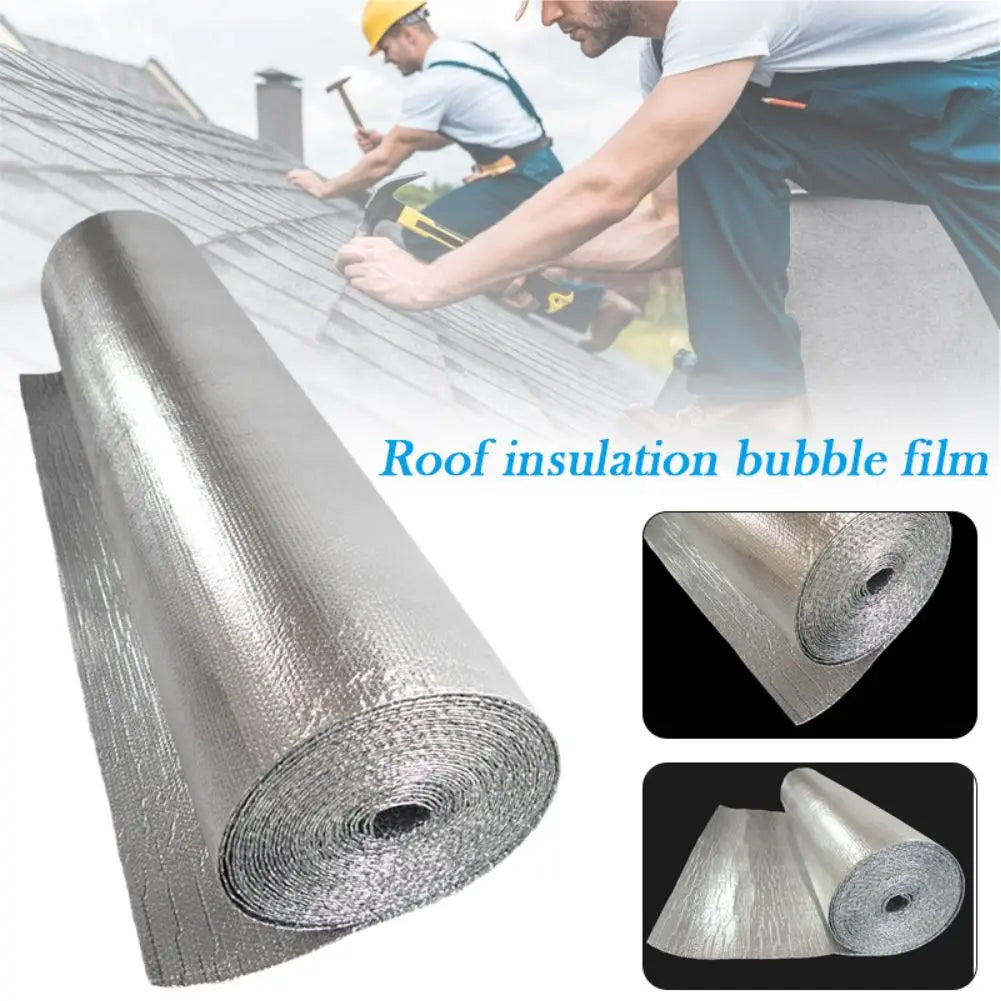 Película de aluminio doble Película reflectante Cubierta aislante Ahorro de energía Protector solar Impermeable Ruido Techo tipo colmena Calefacción por suelo radiante