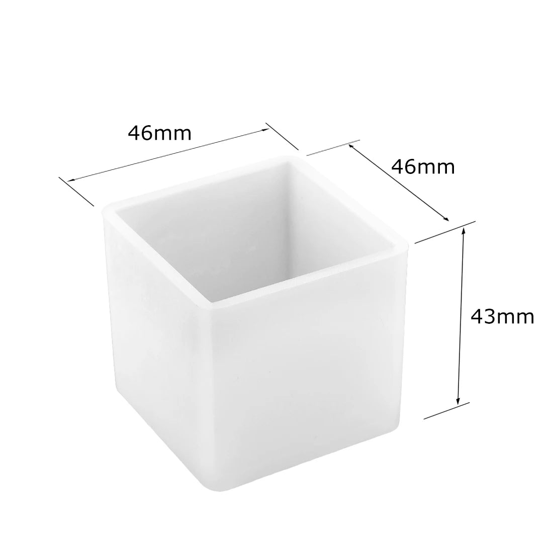 Cuboid Cube Resin Mold Silicone DIY Jewelry Tray Casting Accessories