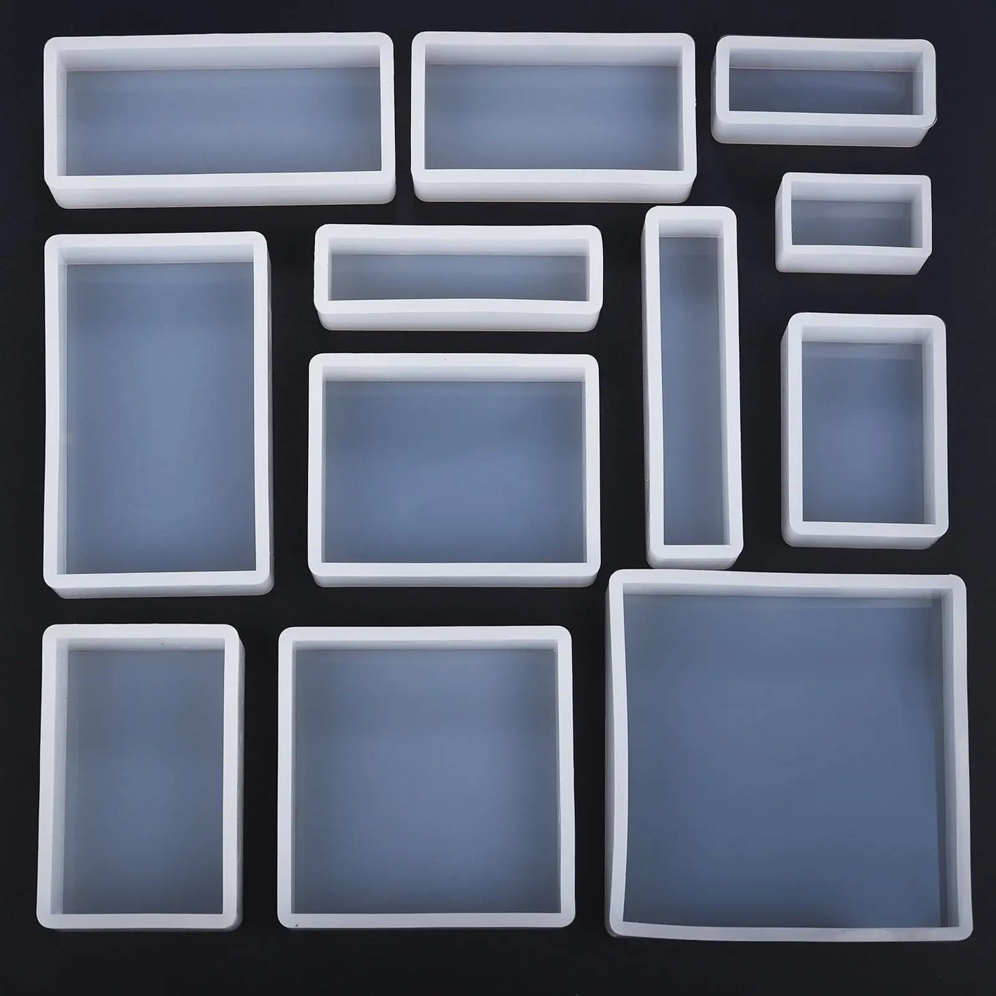 Cuboid Cube Resin Mold Silicone DIY Jewelry Tray Casting Accessories
