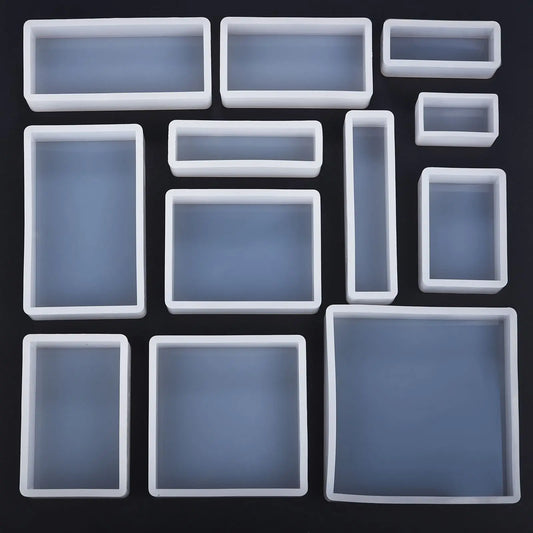 Cuboid Cube Resin Mold Silicone DIY Jewelry Tray Casting Accessories