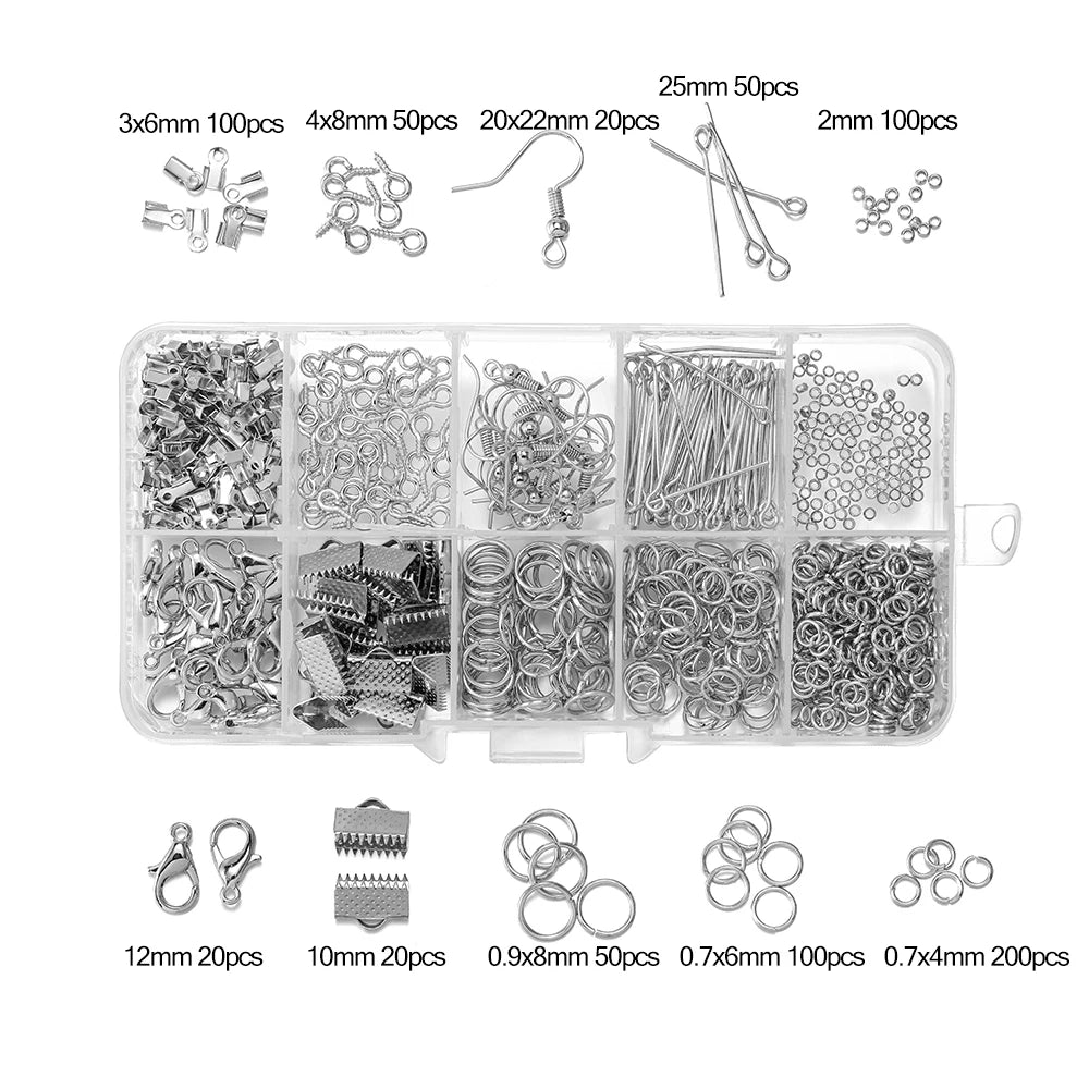 Alloy Accessories Jewelry Findings Set for DIY Jewelry Making