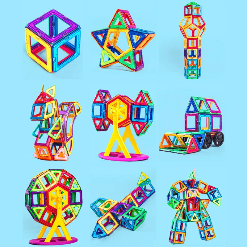 Big Size Magnetic Building Blocks Set for Kids Creative Constructor Toys for Boys and Girls Ages 4 to 12
