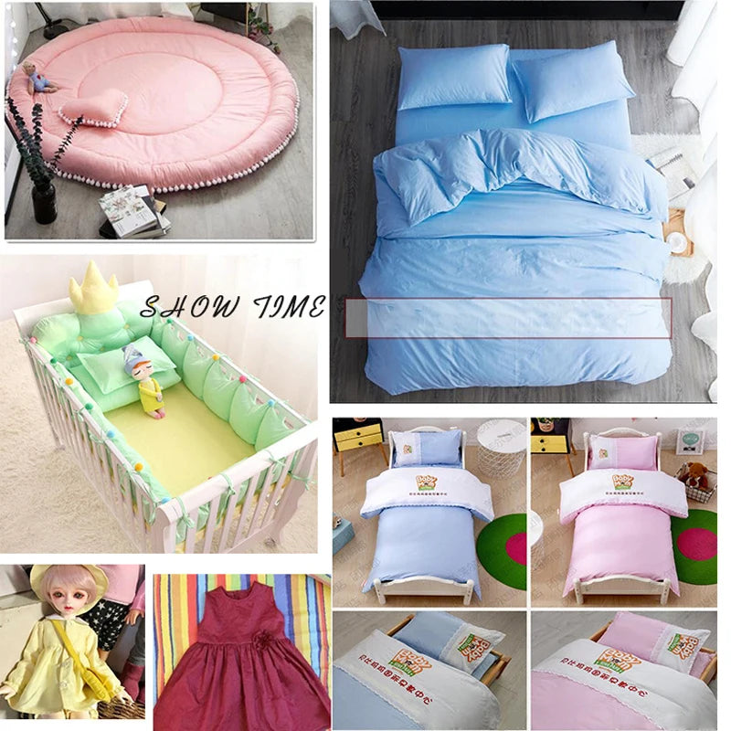 Teramila 8/32/50PCS Classic Solid Cotton Fat Quarter Fabric