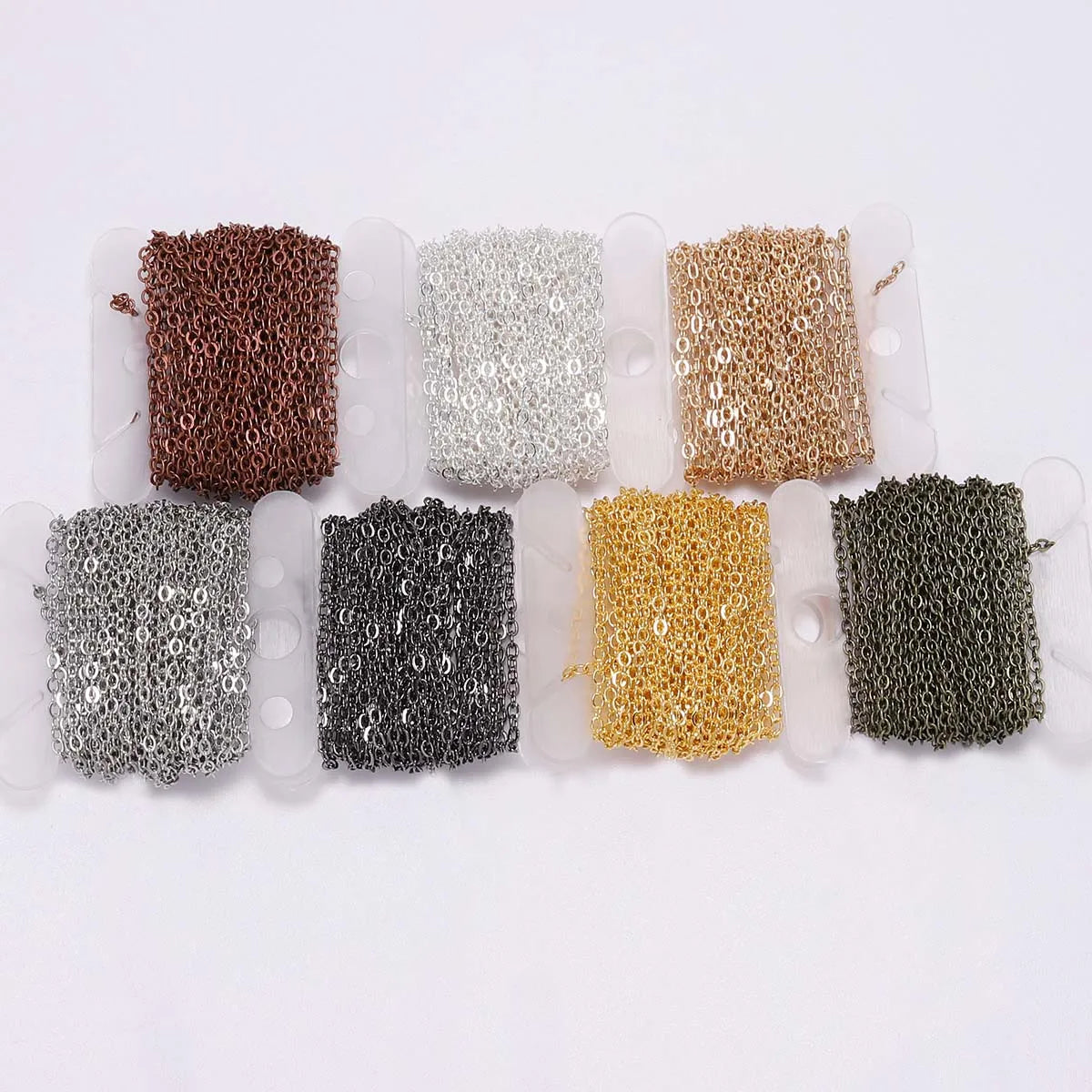 5 M/Lot Gold Bronze Plated Necklace Chain for DIY Jewelry