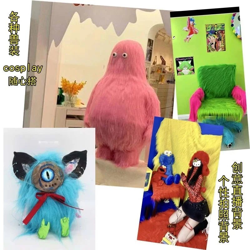 35 Colours 12cm Soft Imitation Plush Fur Fabric for DIY Photo Props Decorative Backgrounds Plush Mats and Animal Toys