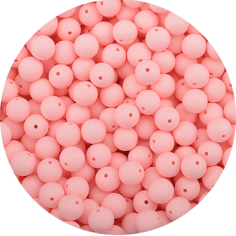 LOFCA 15mm Silicone Loose Beads 20pcs Safe Teether For Infants