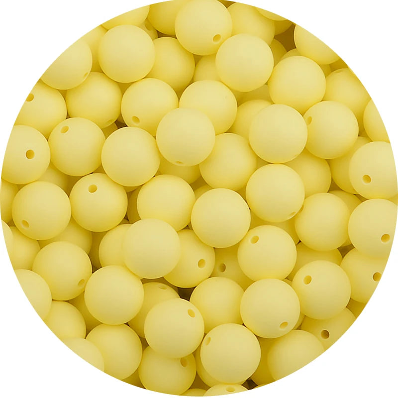 LOFCA 15mm Silicone Loose Beads 20pcs Safe Teether For Infants