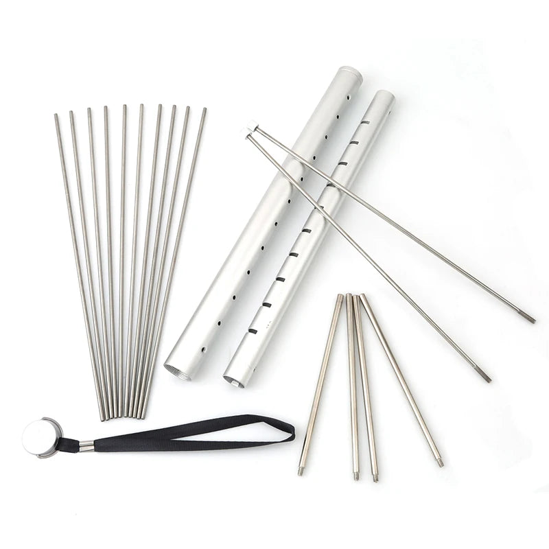 Mini Pocket BBQ Grill Portable Stainless Steel Folding Grill for Outdoor Cooking and Barbecues