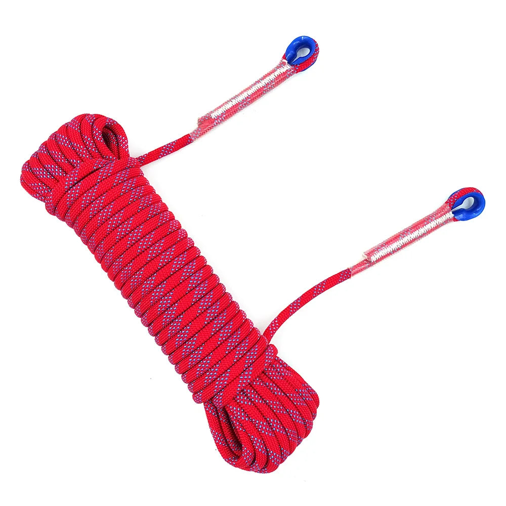 12mm 50m Outdoor Climbing Rope Static Rescue Rope for Mountaineering and Emergency Survival Gear
