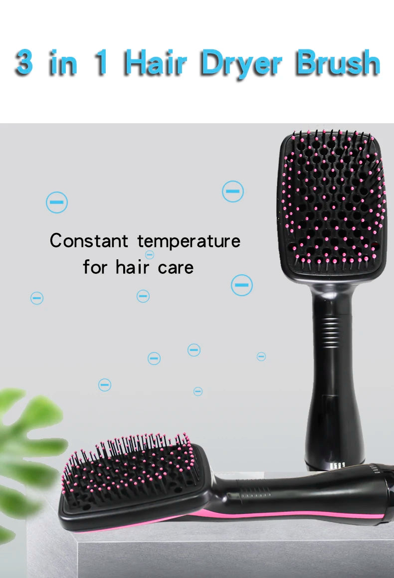 Hot Sale One Step Hair Comb Negative Ion Dryer Brush Curler